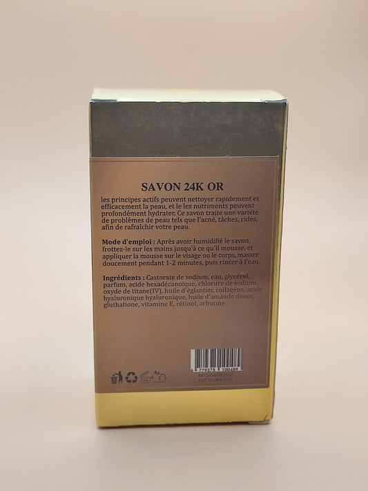 Savon 24 karat d'or éclat et anti-âge