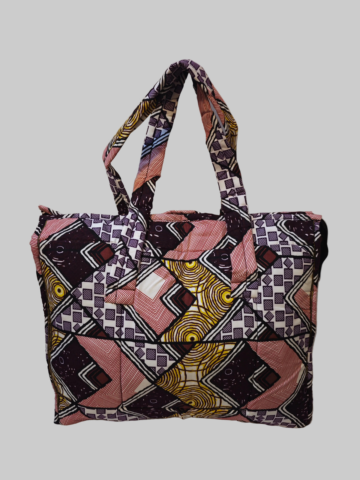 Tote Bag en Wax Matelassé - Rosy