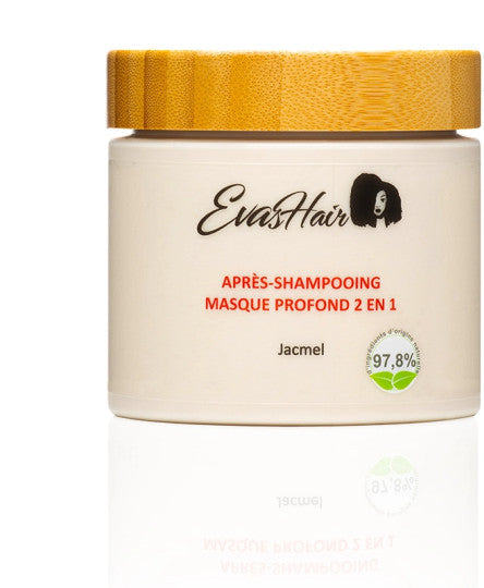 Après-Shampoing Masque Profond 2-en-1 Eva's Hair – 300 ml | Soin hydratant pour cheveux crépus, frisés, bouclés et ondulés