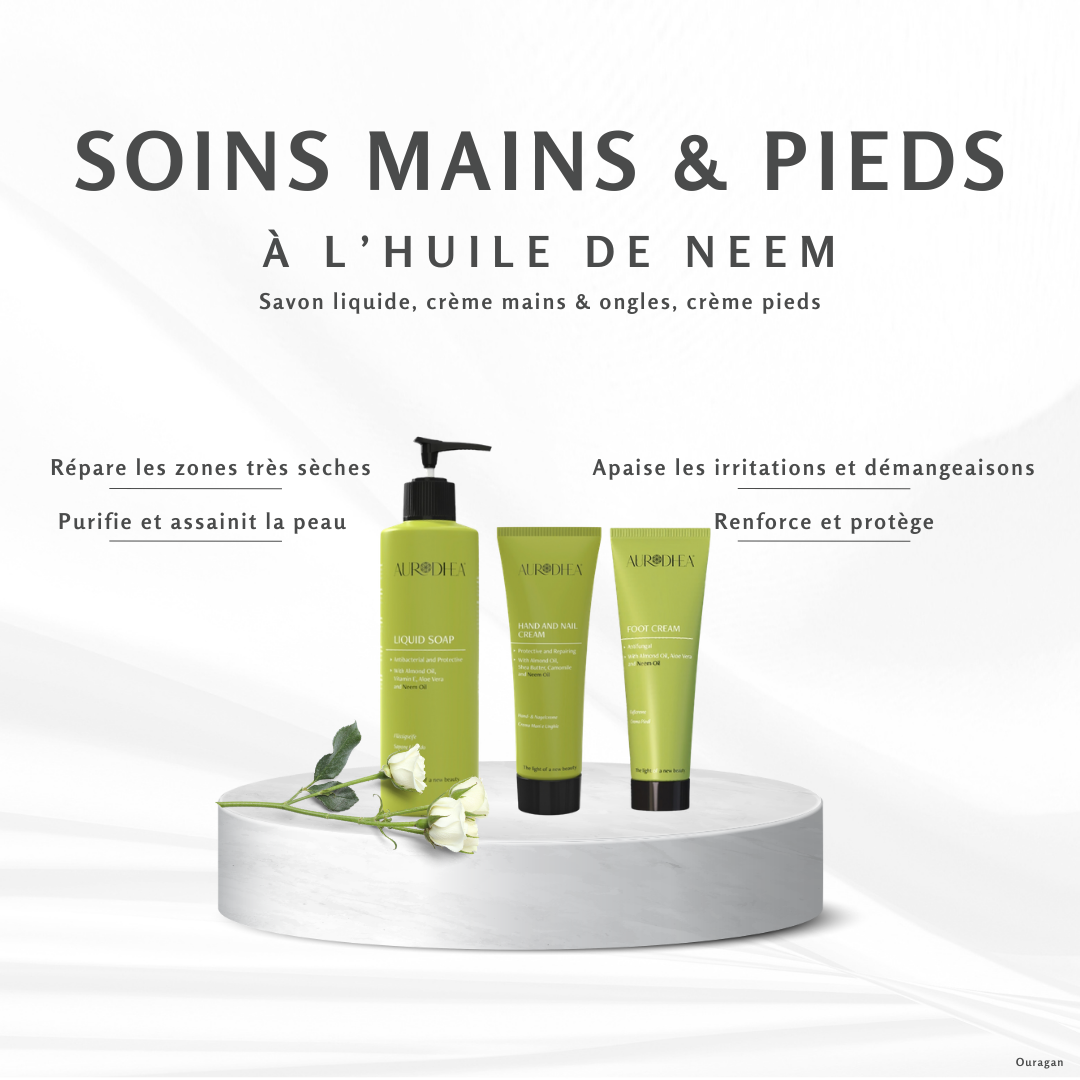Soins Mains & Pieds à l'Huile de Neem - Aurodhea