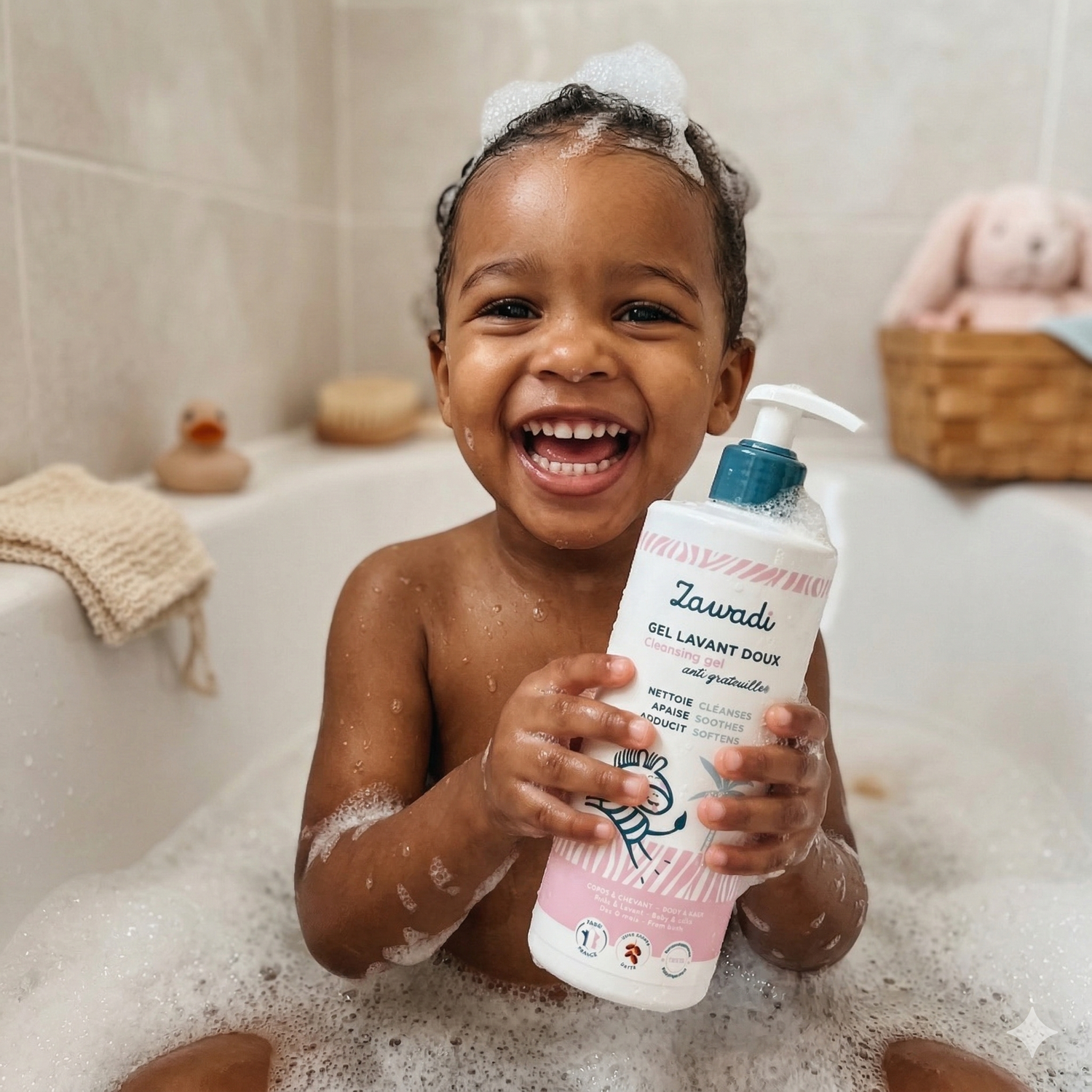 gel lavant doux zawadi pour enfant peau seche atopique