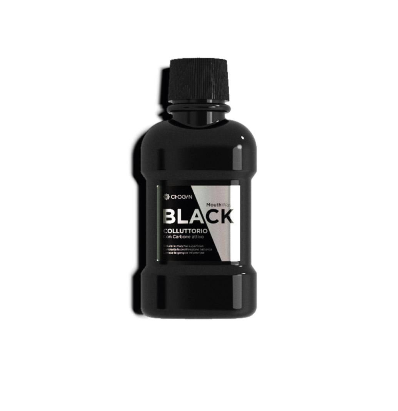 Bain de bouche Black au charbon actif - 80 ML (format voyage)