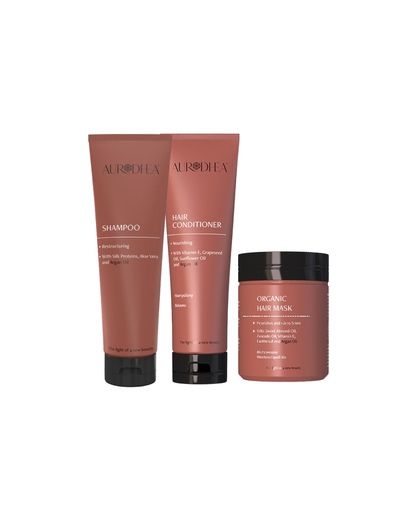 gamme capillaire nourrissante à l'huile d'argan. shampoing doux, après-shampoing hydratant, masque nourrissant pour restaurer brillance et souplesse des cheveux