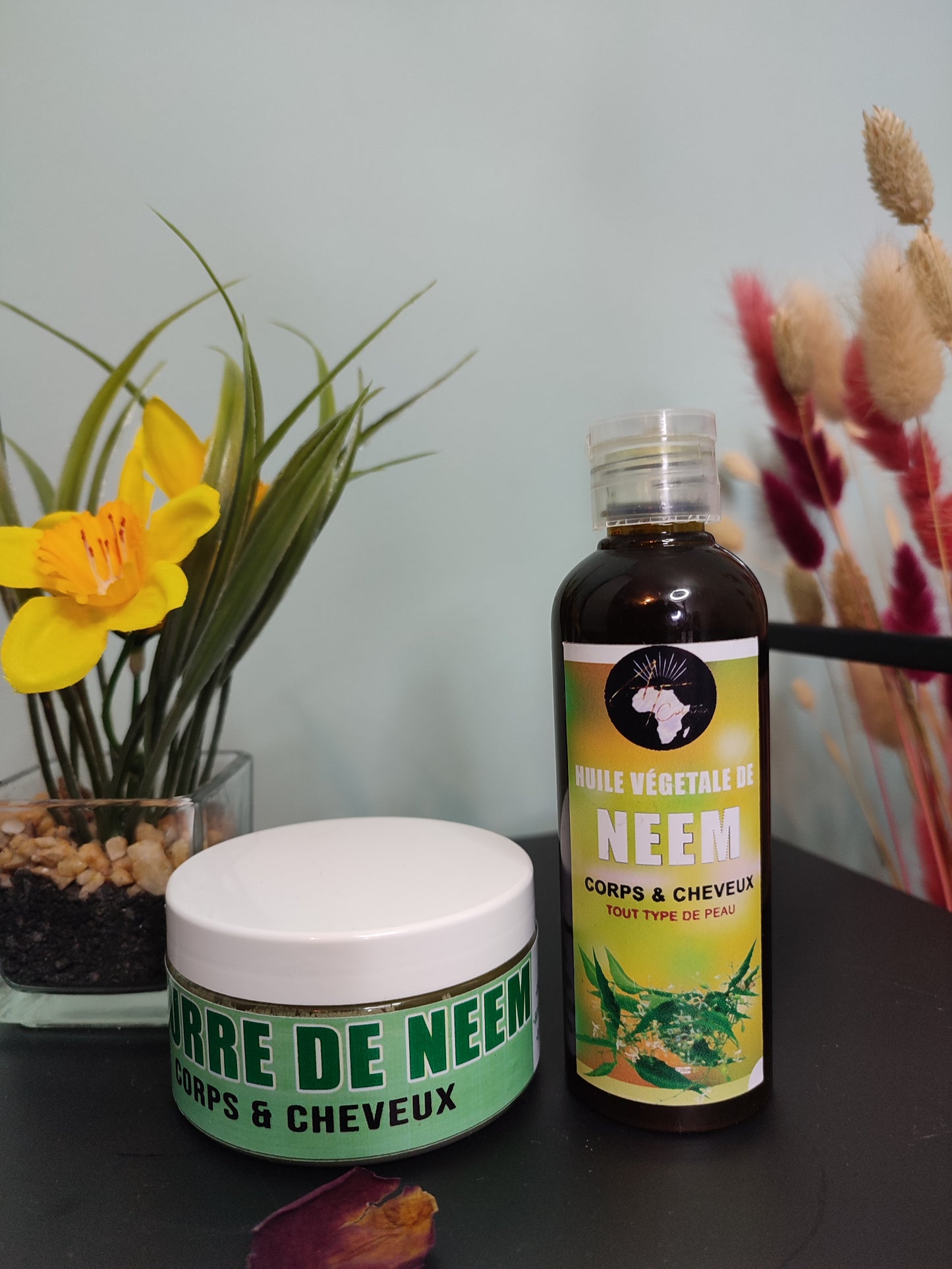 Duo purifiant Neem - Huile végétale de neem + beurre végétal pur de neem