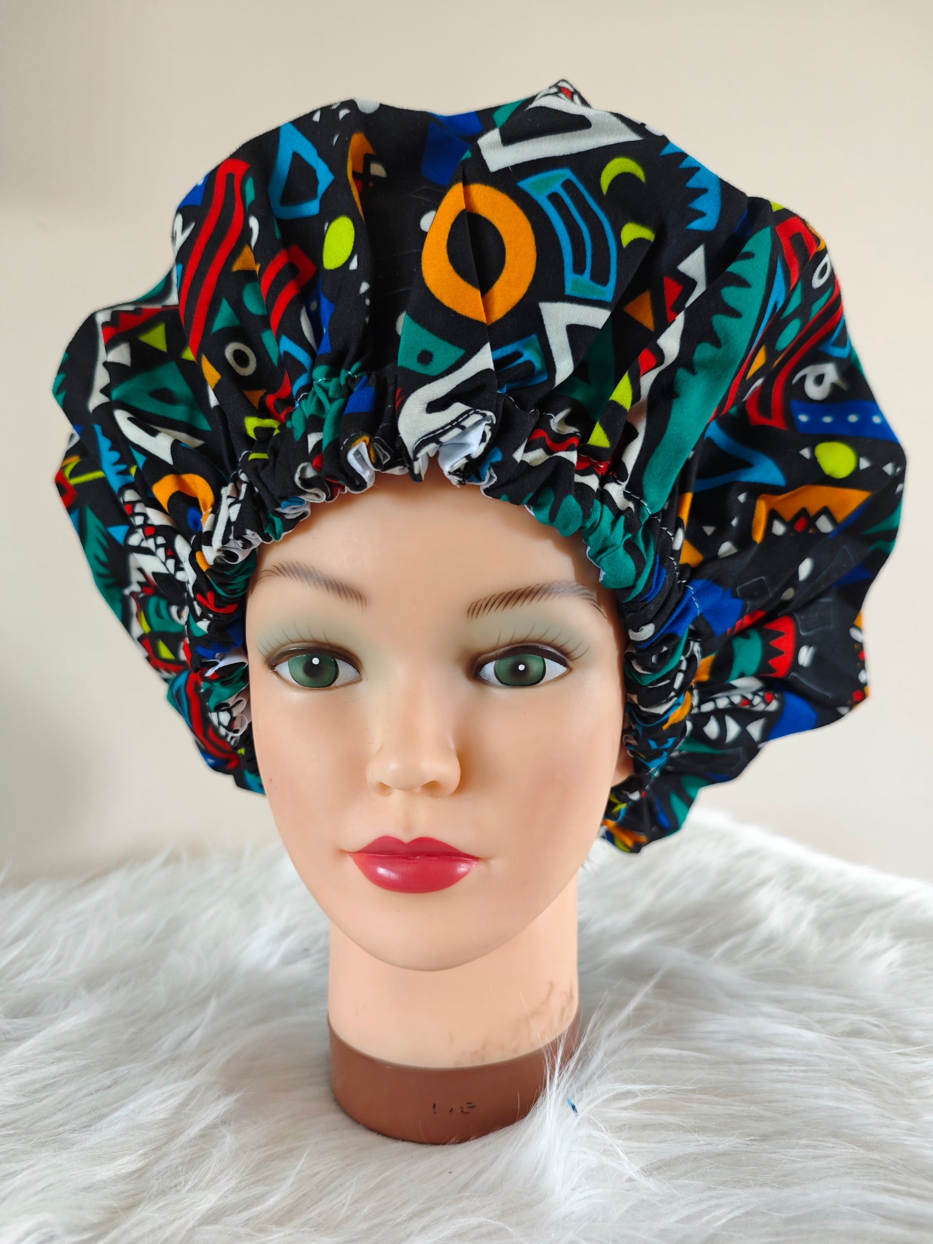 Bandeau éponge Anti-transpiration Bonnet Bouffant GUOER Taille Unique Multicolore - 100% Coton - Avec élastique Ajustable Et Bandeau Absorbant Bonnet