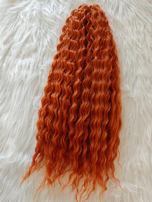 Bohemian Braids (Boho Braids) - Orange - 3 boules