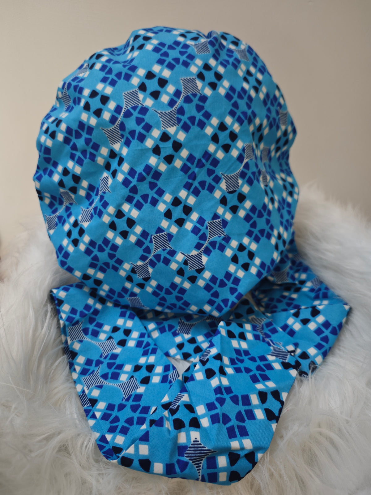 Wax print beanie - Sun