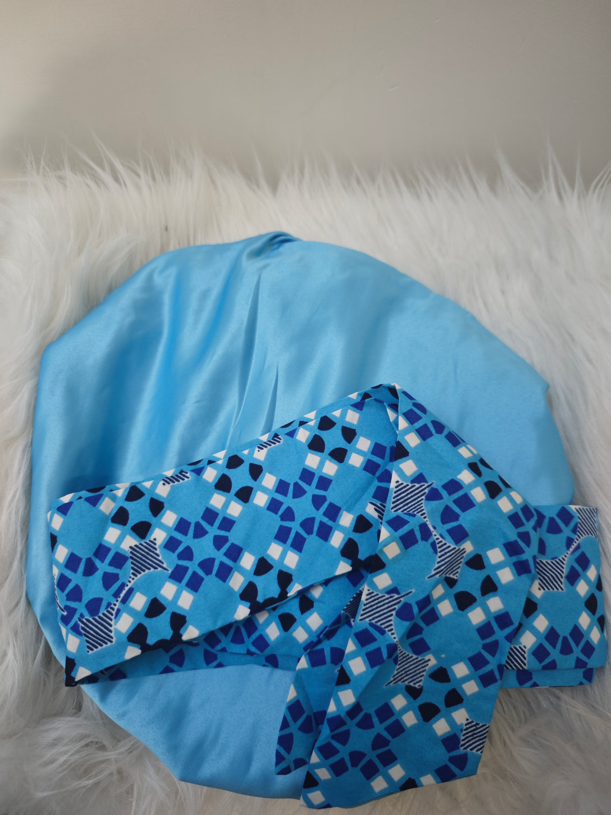 Wax print beanie - Sun