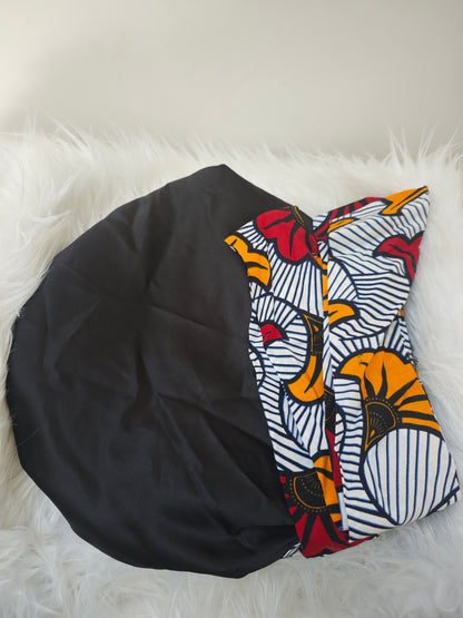 Muts met waxprint - Happy