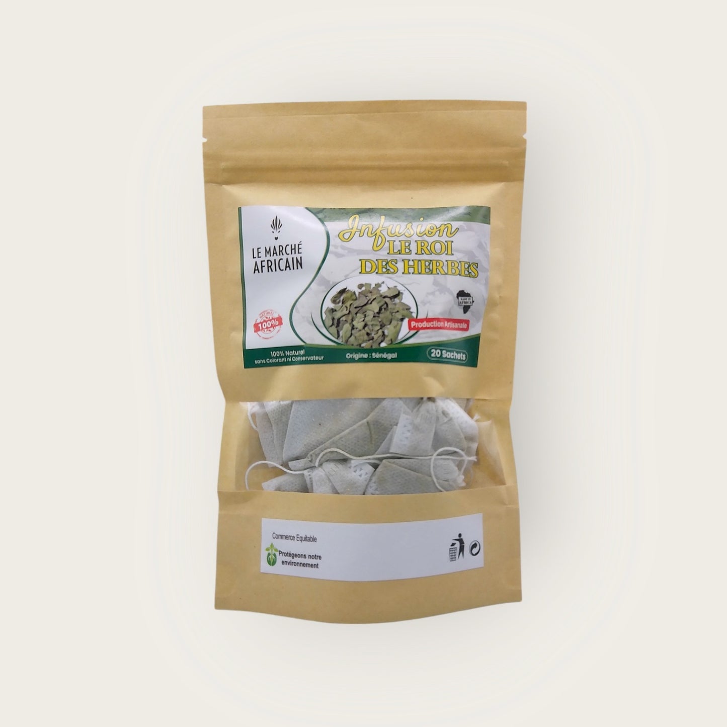 L’Infusion Roi des Herbes est un mélange soigneusement sélectionné de plantes reconnues pour leurs vertus revitalisantes et purifiantes.