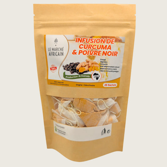 L’infusion de curcuma et de poivre noir apprécié pour ses vertus bien-être le curcuma est une épice précieuse pour ses propriétés antioxydantes et revitalisantes