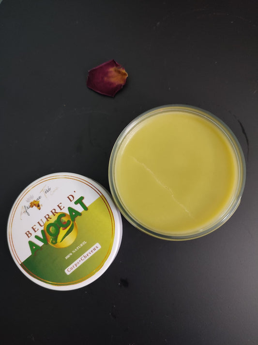 beurre d'avocat cheveux et corps nourrissant mon panier afro 100g