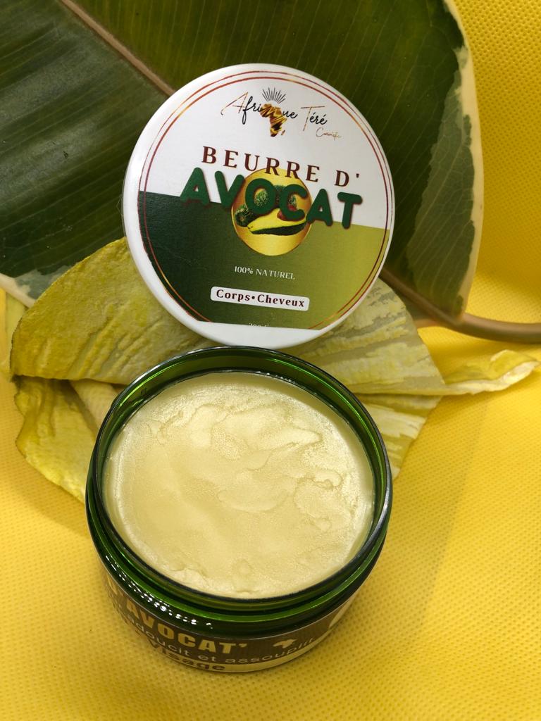 beurre d'avocat cheveux et corps nourrissant mon panier afro 100g