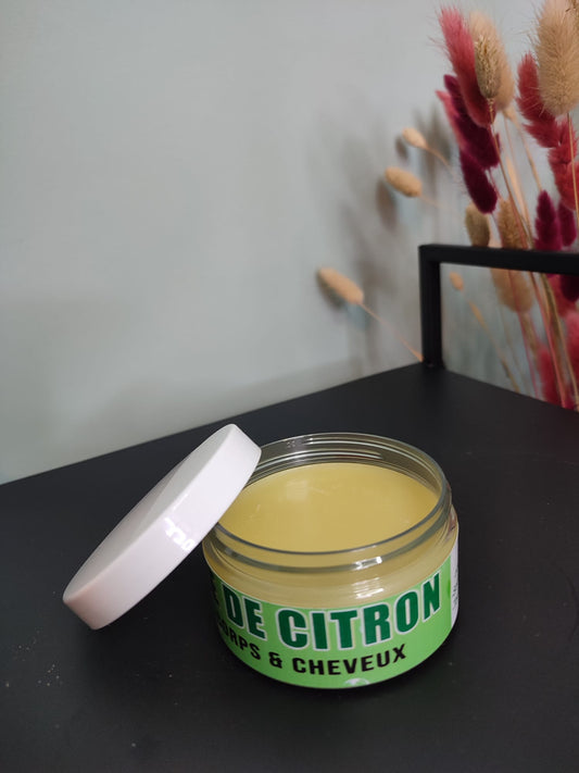 beurre de citron corps et cheveux mon panier afro 100g