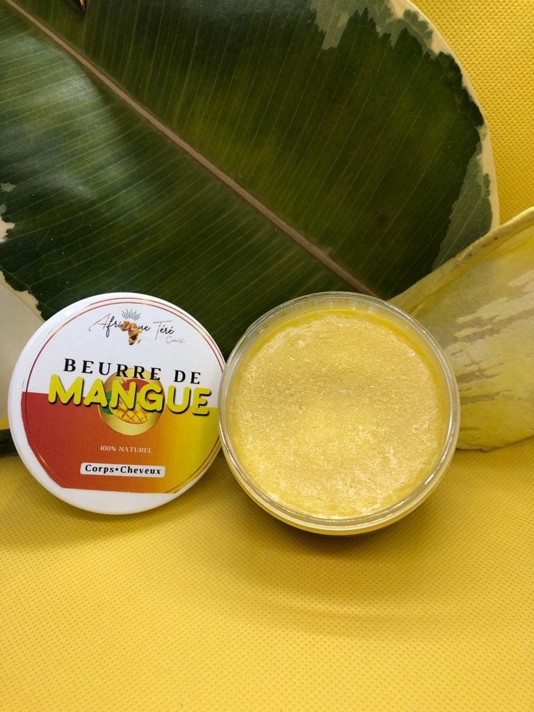 beurre de mangue corps et cheveux mon panier afro 100g éclat naturel brillance peau et cheveux