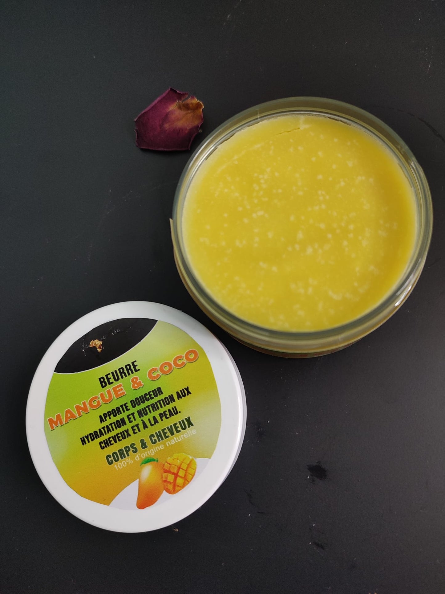 beurre de mangue et coco corps et cheveux mon panier afro douceur hydratation nutrition mon 100g