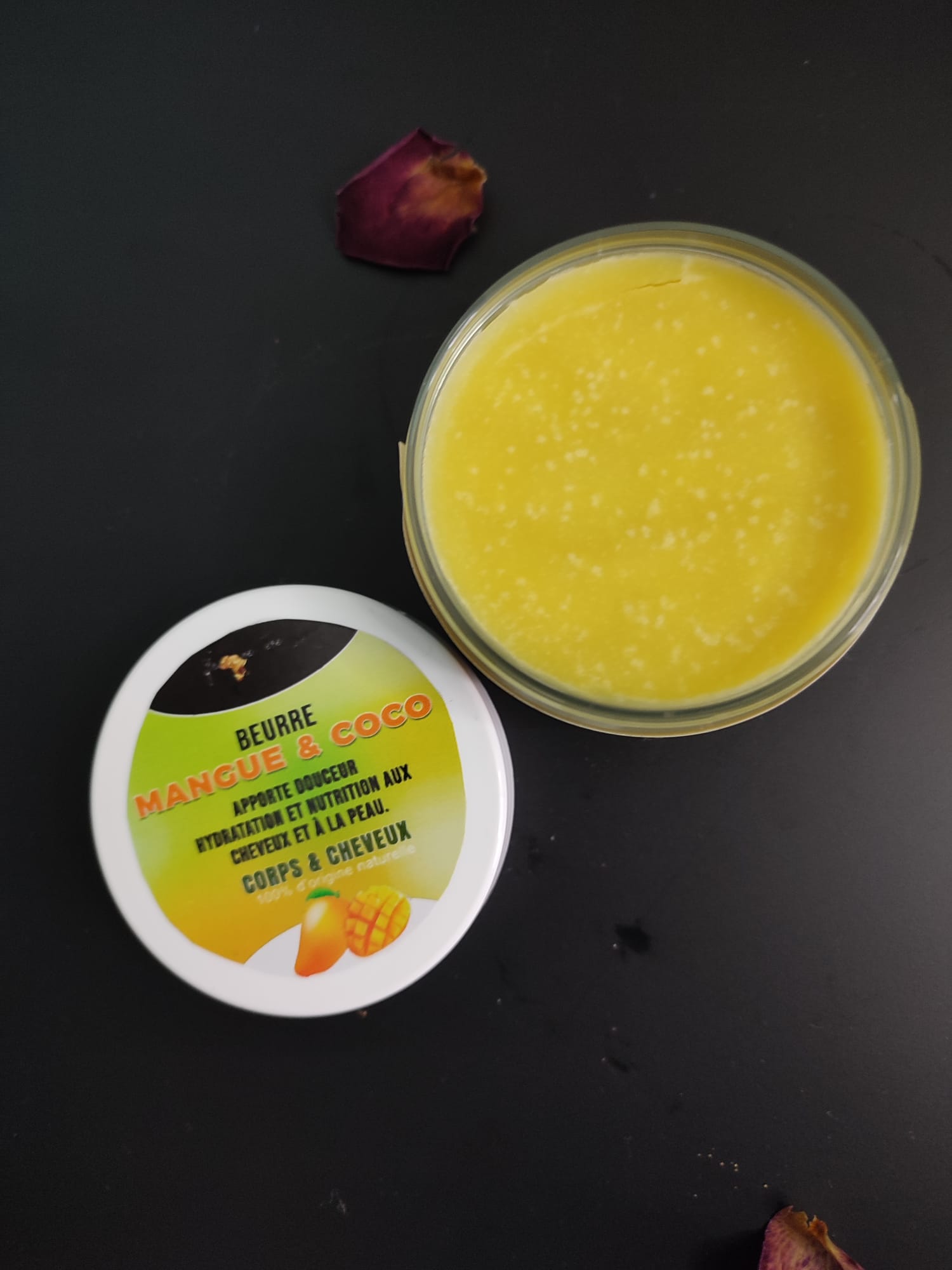 beurre de mangue et coco corps et cheveux mon panier afro douceur hydratation nutrition mon 100g