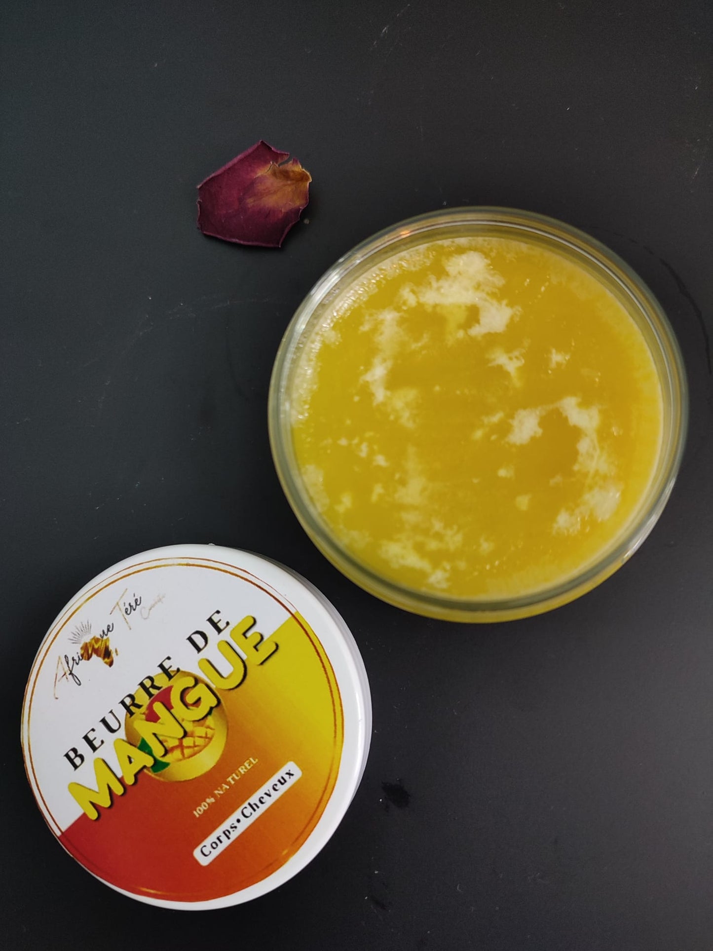 beurre de mangue corps et cheveux mon panier afro 100g éclat naturel brillance peau et cheveux
