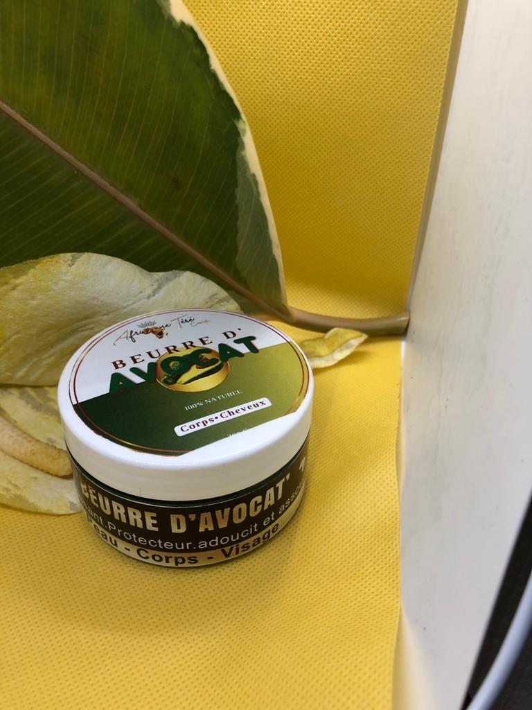 beurre d'avocat cheveux et corps nourrissant mon panier afro 100g