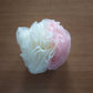 boule de douche exfoliant en polypropylène rose mon panier afro