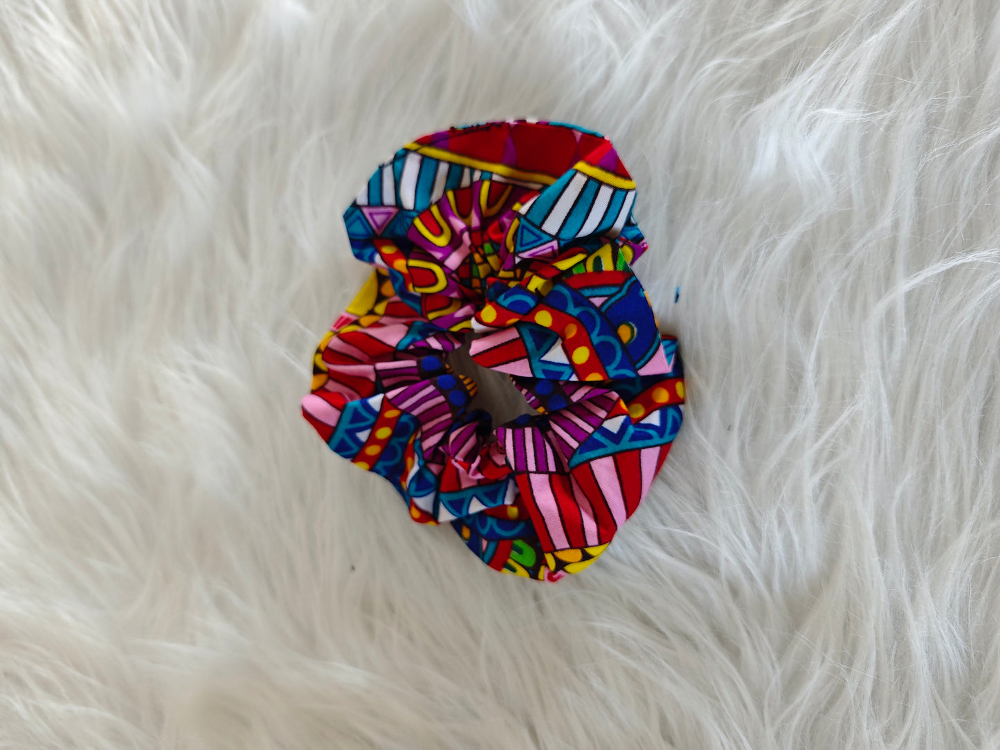 chouchou en wax pour cheveux mon panier afro