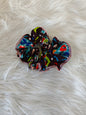 chouchou en wax pour cheveux mon panier afro motif multicolore