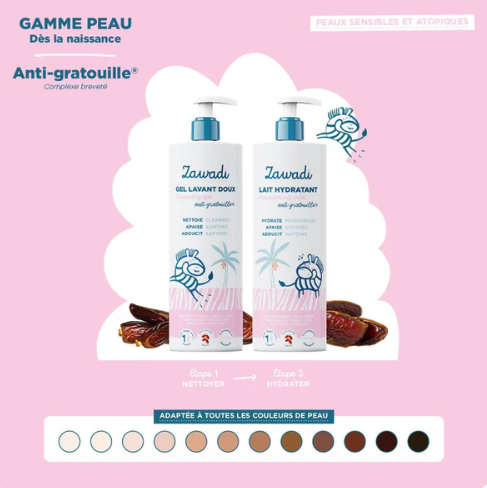 Zawadi Body Duo - Reinigende gel en hydraterende lotion voor kinderen en baby's