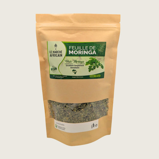 Feuilles de Moringa Séchées Bio – Arbre de Vie Africain