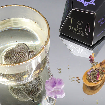 Infuseur à thé de pierres précieuses en cristal brut - Quartz rose, où l'élégance rencontre la fonctionnalité. Fabriquées avec soin et précision, ces passoires à thé sont conçues pour améliorer toute expérience de consommation de thé tout en ajoutant une touche de beauté naturelle au rituel quotidien. 