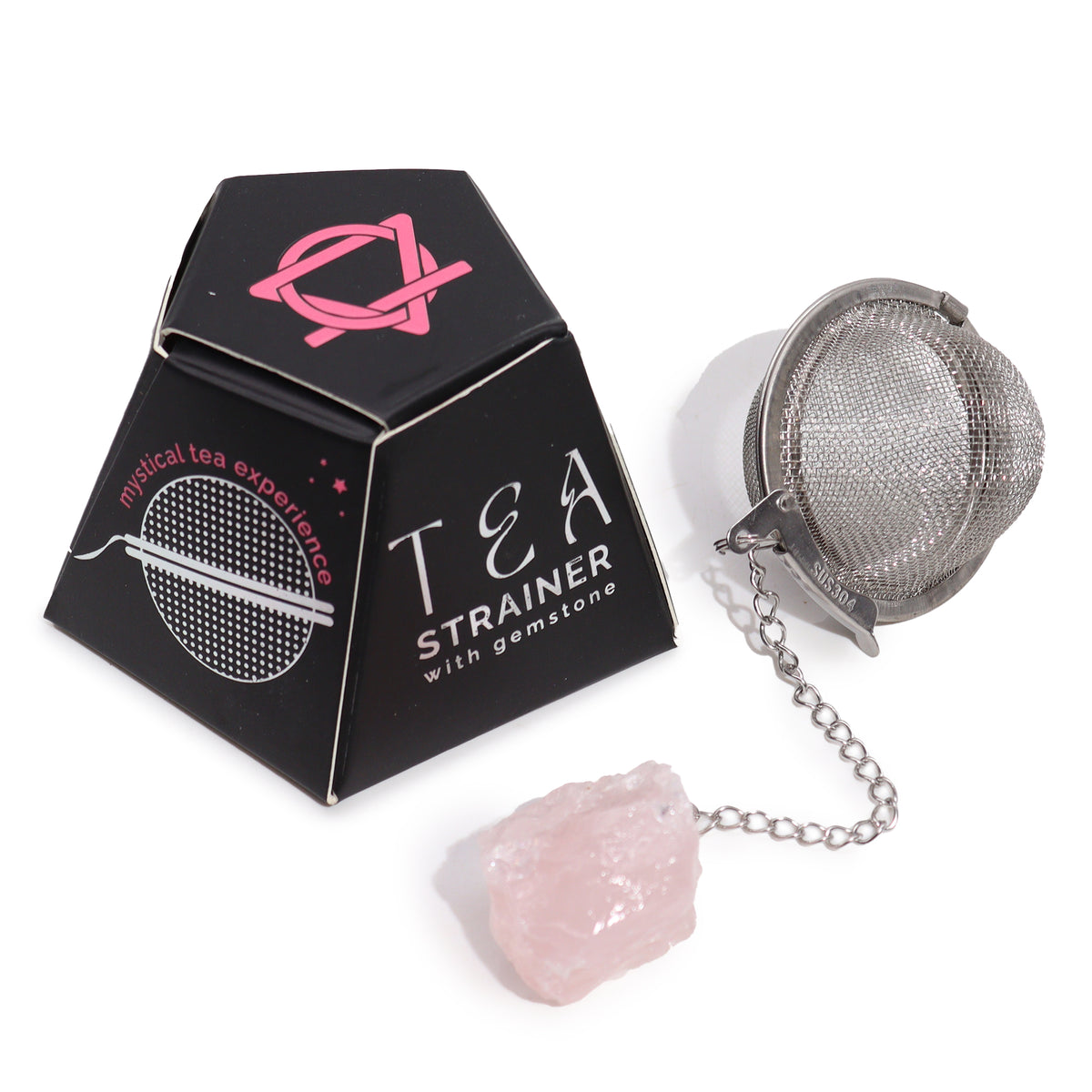 Infuseur à thé de pierres précieuses en cristal brut - Quartz rose, où l'élégance rencontre la fonctionnalité. Fabriquées avec soin et précision, ces passoires à thé sont conçues pour améliorer toute expérience de consommation de thé tout en ajoutant une touche de beauté naturelle au rituel quotidien. 
