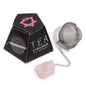 Infuseur à thé de pierres précieuses en cristal brut - Quartz rose, où l'élégance rencontre la fonctionnalité. Fabriquées avec soin et précision, ces passoires à thé sont conçues pour améliorer toute expérience de consommation de thé tout en ajoutant une touche de beauté naturelle au rituel quotidien. 