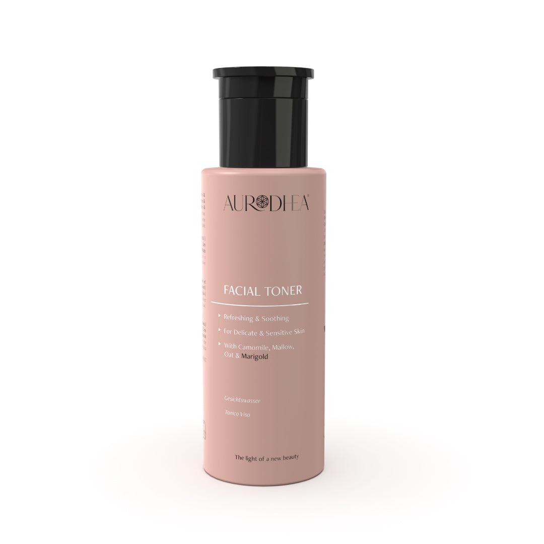 Enrichie en Camomille, Mauve, Avoine et Calendula La lotion tonique pour le visage Aurodhea pour les peaux délicates et sensibles est un produit spécifique pour les peaux réactives.