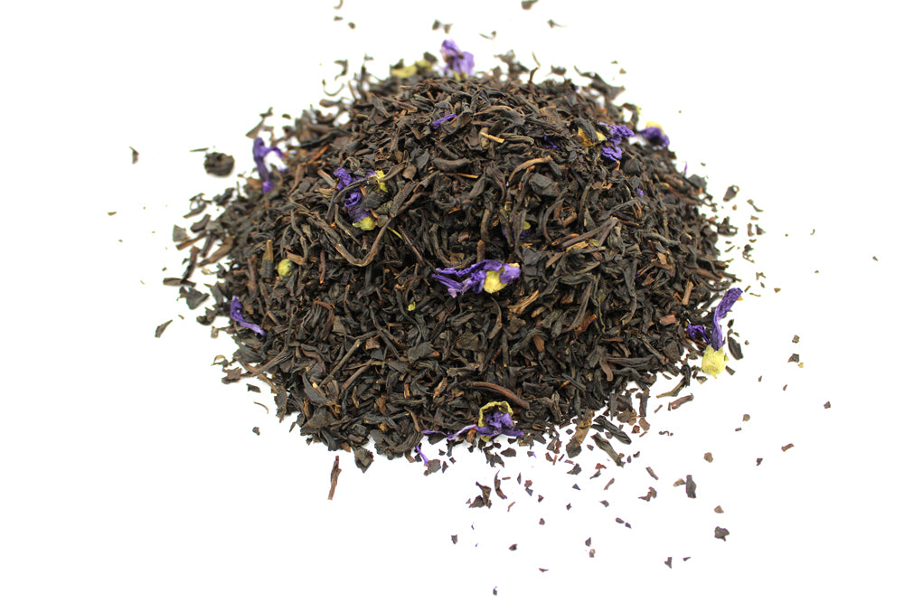 infusion clarté mentale, thé noir à la mauve mon panier afro 50g vrac hors packaging